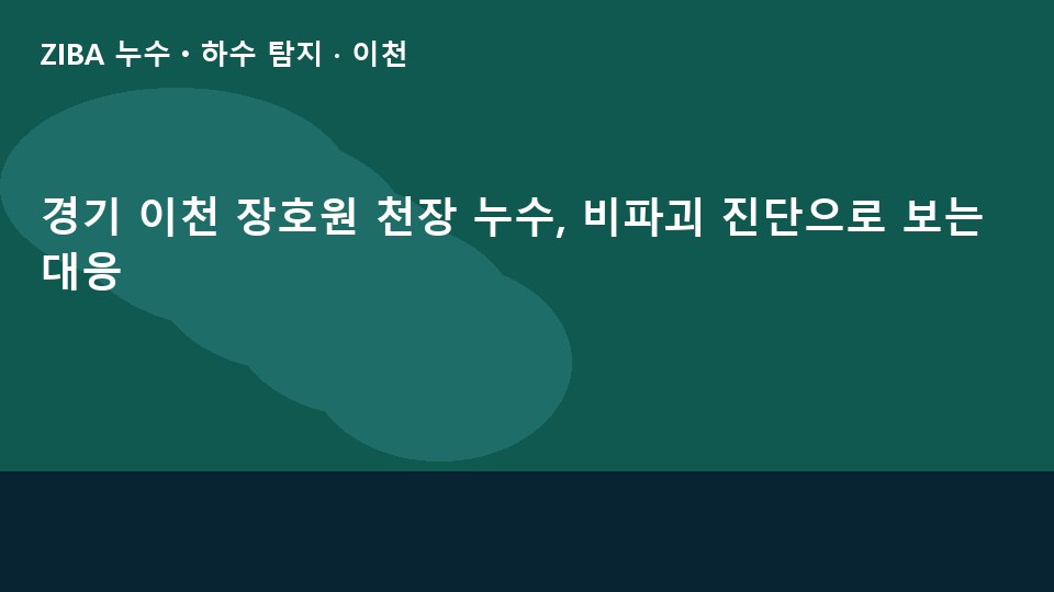 경기 이천 장호원 천장 누수, 비파괴 진단으로 보는 대응